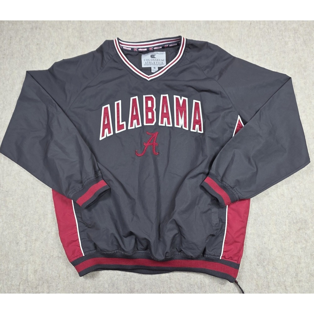 Colosseum Athletics‎ Mens Pullover V-Neck Alabama Side Zip Size Small
